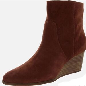 Lucky Brand- Wafael Oiled Suede Boots- Brandy